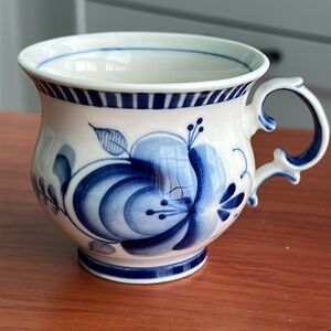 🧡 Gzhel Russian Porcelain Cup 🧡